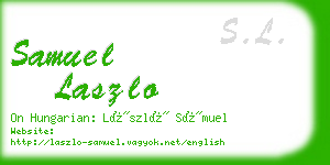 samuel laszlo business card